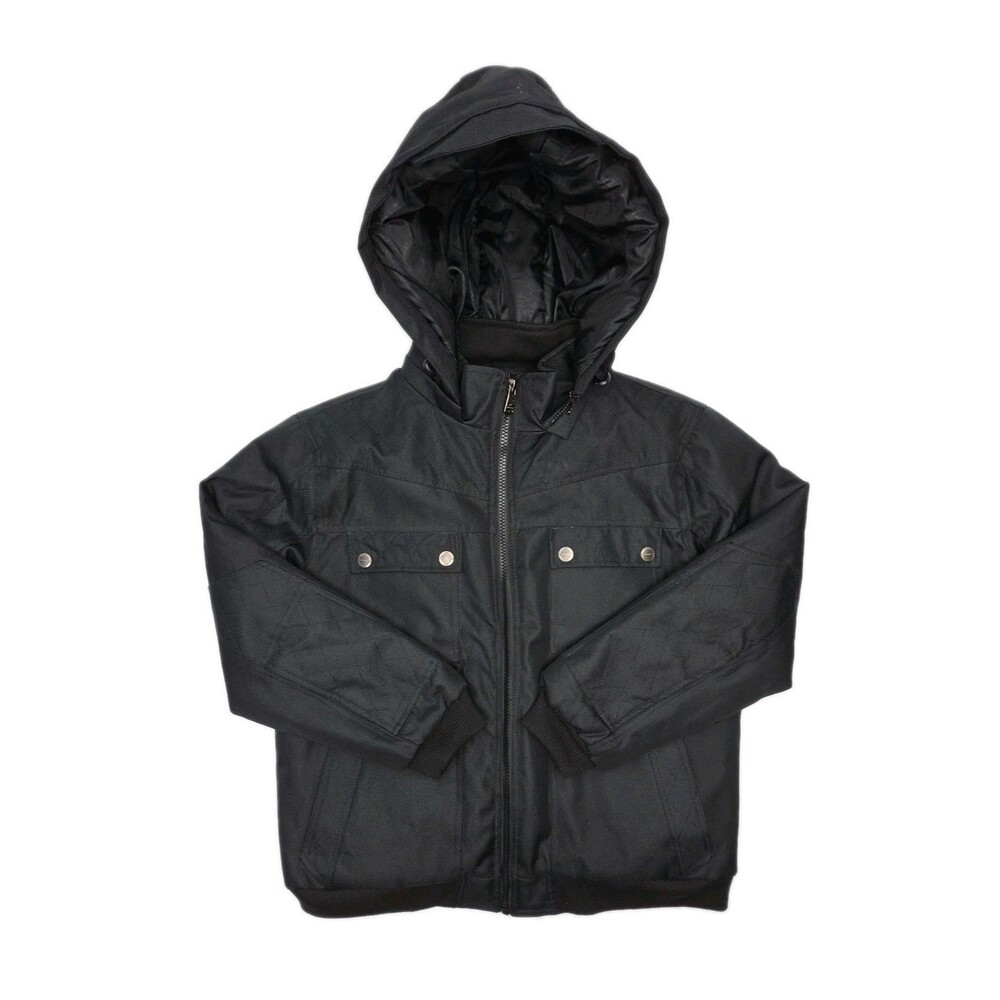 Sportier 1957 Coat All Season Weather Tech Black Hood Heavy Men Sz XL Zip